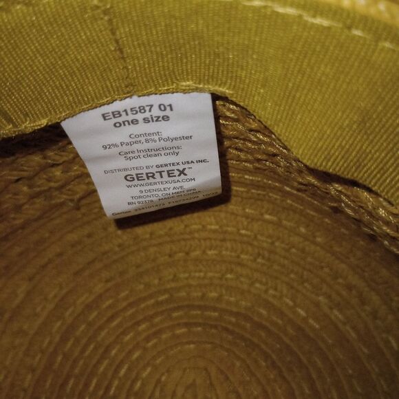 🆕👒Gertex One Size Women's Straw Beach Sun Hat - Picture 5 of 5